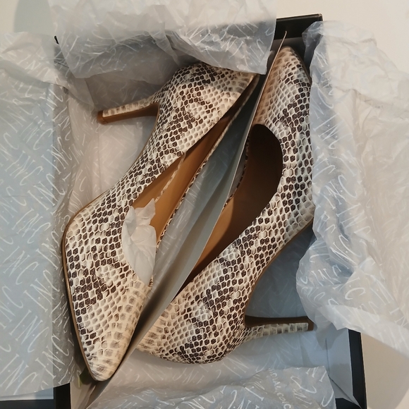 Snakeskin Pumps by INC - Picture 2 of 5